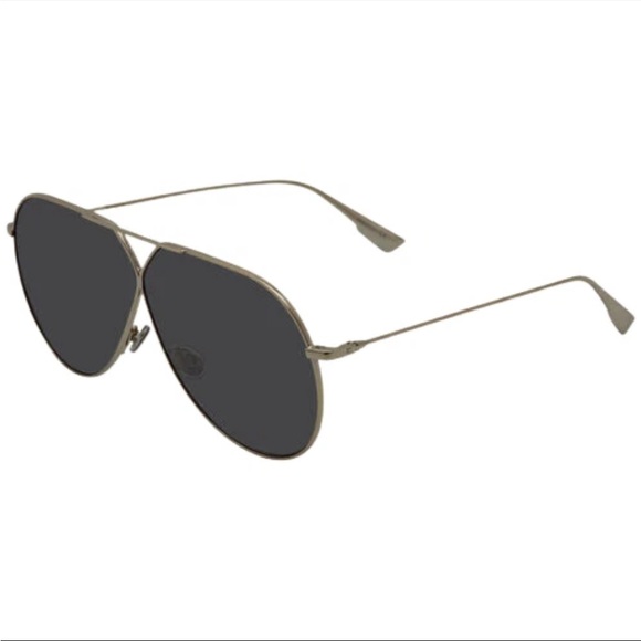CHRISTIAN DIOR Stellaire3 3YGIR Women's Silver Aviator SUNGLASSES 65/01/145 A32 - Picture 1 of 8